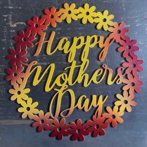 Mother’s Day Metal Art Wall Hanging -brand new in box